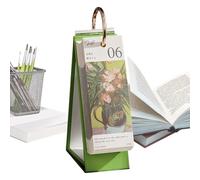 2026 Calendar Desk - Retro Oil Painting Decorative Planner | Compact Paper Table Calendar with Artistic Design, Stylish Daily Organizer for Home Entrance, Desktop, Living Room, Office, School