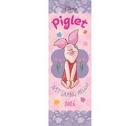 2026 CALENDAR DISNEY PIGLET MONTH TO VIEW SLIM WALL CALENDAR OFFICIAL PRODUCT