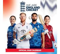 2026 CALENDAR ENGLAND CRICKET MONTH TO VIEW SQUARE WALL CALENDAR OFFICIAL PRODUCT