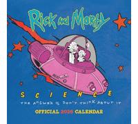 2026 CALENDAR RICK AND MORTY MONTH TO VIEW SQUARE WALL CALENDAR OFFICIAL PRODUCT