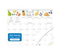 2026 Calendar Wall | 18-Month July 2026-Dec 2027 Planner,monthly Wall Calendar | Ideal For Easy Organizing Study School Task Home Office Cleaning Exercise Workout Vacation Birthday Travel