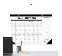 2026 Calendar Wall, Monthly Planner, Yearly Organizer 16.93x12.01 Inches, Vibrant Design, Tear-Resistant Paper, Office Scheduling, Family Event Tracking, Home Desk Display