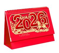 2026 Calendario de Escritorio,Planificador Mes de la Suerte Chino - Calendario Luna Año Nuevo con planificador diario | para estante de mesa dormitorio oficina estudio planificación vacaciones año