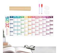 2026 Calendario de pared, planificador de pared que borra en el gran calendario - Planificador universitario de papel grueso para la oficina de la clase maestro estudiante en casa