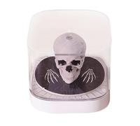 2026 Calendario de piezas de tiempo - 3d Skull Shape Paper Sculpture Memo Pad, Creative Desktop Decoration with Tear Pages for Daily Notes Records | Hall de cabecera de oficina