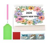 2026 Calendario De Pintura De Rhinestone | Decoración Del Planificador 12 Meses | Calendario Mensual DIY | Para Adultos Adolescentes Aficionados De La Artesanía Principiantes Artistas Profesores
