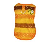 2026 Camiseta para perros a rayas, adecuada para perros pequeños, malla suave y transpirable, chaleco de cachorro de verano, camiseta con patrón de anillo de lino, suéter, XS/S/M/L/XL, chaleco de ropa