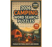 2026 Camping Word Search Puzzle Book: Word Search Puzzles with Large Print about Camping, Wildlife, Outdoors and More | 6 x 9 inches, 78 pages | 100 Puzzles…Gift for Vacations, Holidays and Relaxation