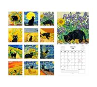 2026 Cat Calendar - Monthly Wall Planner | Jan to Dec Schedule for Home, Living Room, Study Room, Office and Classroom, Decorative Hanging Pet Portrait for Daily Planning Needs