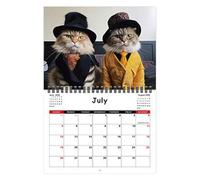2026 Cat Calendar Wall, enero - diciembre 2026 Funny Cat Monthly Calendar For Office, Twin-Wire Binding, Planner For Family Wall Office Home Study Room School Decor Scheduling