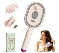2026 Cepillo Alisador con Vapor,Electric Spray Air Cushion Massage Comb | Pettine Massaggio 3in1 Ricaricabile Vaporizzatore, Autopulente Anti-Ggroviglio Antistatico Capelli Crespi Cuoio Capelluto