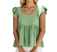 2026 Chaleco sin mangas para mujer con volantes chaleco de gran tamaño chic y elegante cuello cuadrado sin tirantes casual color sólido Y2K Camisola Slim Versátil Verano camiseta playa Fiesta Tank Top
