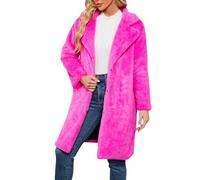 2026 Chaqueta de Invierno Abrigo de Piel Mujer Largo Abrigo Largo de Osito de Plumón para Mujer Invierno Cálido Mullido Mullido Abrigo Mujer Chaquetas Manga Larga Casual Largo Cálido Abrigos de Felpa