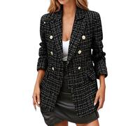 2026 Chaqueta elegante para mujer para uso diario. Chaquetas de traje versátiles, adecuadas para atuendos de otoño. Se adapta perfectamente a jeans y pantalones casuales. Diseño fácil de cuidar. Rojo