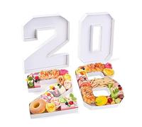 2026 Charcuterie Numbers Fillable - Graduation Party Platter Decorations | 2026 Charcuterie Board for Graduation Party, High School, College, Prom Night, Birthday, Class, Candy Buffet, Fruit Display