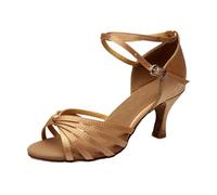 2026 Chaussures Ete Femme Sandalias planas Bride Y Ajustable Suela Flexible Goma, marrón, 42 EU