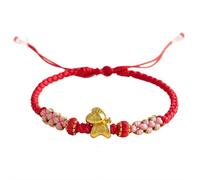 2026 Chinese New Year of Horse Red Bracelets,Handmade Adjustable Lucky Red String Bracelets,Chinese Zodiac Horse Braid Jewelry Bracelet for Good Luck,Charms Lunar Gifts for Women Men 2026, talla única