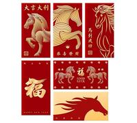 2026 Chinese New Year Red Envelopes | Portable Traditional Lunar Red Money Envelopes, Cute Collectibles For Girlfriend, Children, Women, Boys, Girls, Teens, Son, Daughter, Family & Friends