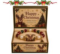 2026 Christmas Magic Collection Bracelet, Xmas Bracelets With Xmas Charms Stretch Jewelr, Inspired By The Classic Christmas Stocking Tradition, Perfect Holiday Christmas Gift (#1-1pc)