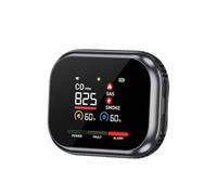 2026 Climatizador digital inteligente multifuncional para uso doméstico con sensor de temperatura VOC en tiempo real (negro, 103 x 87 x 59 mm)