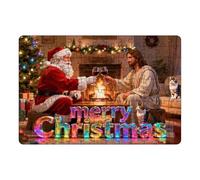 2026 con este rompecabezas puedes crear fácilmente tu propia historia navideña llena de felicidad y alegría y Papá Noel será tú en esta maravillosa víspera (dorado, 30 x 21 cm)