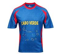 2026 Copa de Fútbol Camisetas Aficionados 48 Equipos Nacionales Deporte Casual Bandera Nacional Impresión Hombre Mujer Entrenamiento Transpirable Decado Rápido Playera T Shirt Cabo Verde L