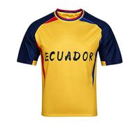 2026 Copa de Fútbol Camisetas Aficionados 48 Equipos Nacionales Deporte Casual Bandera Nacional Impresión Hombre Mujer Entrenamiento Transpirable Decado Rápido Playera T Shirt Ecuador L
