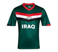 2026 Copa Mundial de Fútbol Jersey Camiseta 48 Países Soccer Cup Fanáticos Cheer T Shirt Hombre Mujer Fan Manga Corta Transpirable Deportivo Casual Football Playera Irak M