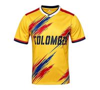 2026 Copa Mundial de Fútbol Jersey Camiseta 48 Países Soccer Cup Fanáticos Cheer T Shirt Hombre Mujer Fan Manga Corta Transpirable Deportivo Casual Football Playera Colombia XL