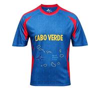 2026 Copa Mundial de Fútbol Jersey Camiseta 48 Países Soccer Cup Fanáticos Cheer T Shirt Hombre Mujer Fan Manga Corta Transpirable Deportivo Casual Football Playera Cabo Verde S