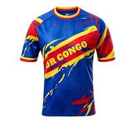 2026 Copa Mundial de Fútbol Jersey Camiseta 48 Países Soccer Cup Fanáticos Cheer T Shirt Hombre Mujer Fan Manga Corta Transpirable Deportivo Casual Football Playera Congo XL