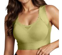 2026 - Correa de hombro cómoda y transparente para mujer, sin espalda, sin esponja, con correas convertibles, amarillo, XXL