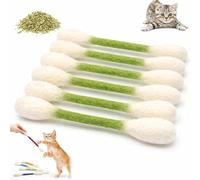 2026 Cotton Swabs Cat Toys with Catnip 6 Pk Durable Big Kitten Chew Dental Teething Ropes Giant Interactive Felt Kitty Kicker Toy Sticks for Boredom Ejercise Play Anxiety Digestive Aid Lover Gift