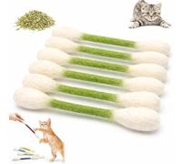 2026 Cotton Swabs Cat Toys with Catnip 6 Pk Durable Big Kitten Chew Dental Teething Ropes Giant Interactive Felt Kitty Kicker Toy Sticks for Boredom Ejercise Play Anxiety Digestive Aid Lover Gift