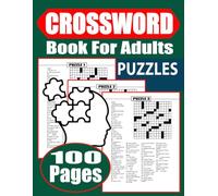 2026 Crossword Puzzles Book For Adults: 100 Pages Medium Crossword Puzzle Book for Adults, Seniors, Men And Women With Full Solutions