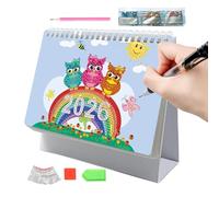 2026 Crystal Theme Desk Calendar - 19.5x17cm Paper Planner 12-Month Organizer Elegant Gem Design, Schedule Appointments Manage Tasks | Goal Setting Daily Planning Home Office Studio School Desktop