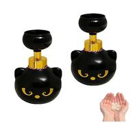 2026 Cute Cat Paw Foam Soap Dispenser, Black Kitty Foaming Pump Bottle Creates Paw-Shaped Foam, Halloween Black Cats Pawprint Magic Hand Wash Dispenser for Bathroom Kitchen (2pcs)