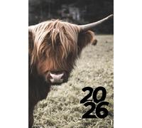 2026 Cute Highland Cow Planner: 6" x 9" Inches Weekly Daily