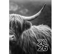 2026 Cute Highland Cow Weekly Planner: 8.5" x 11" Inches Monthly Daily Calendar