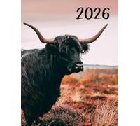 2026 Cute Highland Cow Weekly Planner: 8.5" x 11" Inches Monthly Daily Calendar