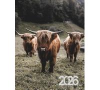 2026 Cute Highland Cow Weekly Planner: 8.5" x 11" Inches Monthly Daily Calendar