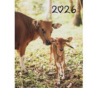 2026 Cute Mom and Baby Cow Weekly Planner: 8.5" x 11" Inches Monthly Daily Calendar