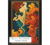 2026 Daily Planner: A4 Hardcover Day-Per-Page Diary with Modern Abstract Art Design