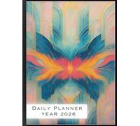 2026 Daily Planner: A4 Hardcover Day-Per-Page Diary with Modern Abstract Design: Full-Year Organizer for Productivity, Time Management, Goal Setting, and Daily Planning