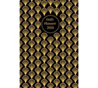 2026 Daily Planner: Organize Your Everyday Life - Black Art Deco Pattern