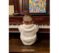 2026 Daily Planner: Piano Baby 8.5 x 11 Inches 82 Pages Including This Book Belongs To, Year At A Glance, 12 Monthly Pages, Daily Pages With ... Paper To Keep Track Of Important Things
