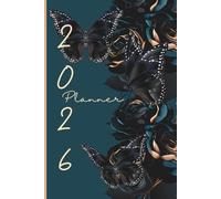 2026 Dark Roses Planner - Elegant 12-Month Calendar & Monthly Planner