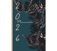 2026 Dark Roses Planner - Elegant 12-Month Calendar & Monthly Planner