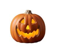 2026 Decoración de Halloween Elegante Figura de Luz Nocturna para Acogedor Luz Suave de Ensueño en Dormitorio Escritorio Alimentado por USB para Salón Diseño de Halloween Plástico (Naranja, 22 x