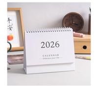 2026 del calendario 2026 Desk Calendar 2025.07-2026.12 Thick Mini Creative Portable Coil Planner for or Office Use 2026 del calendario mensual(Weiß)